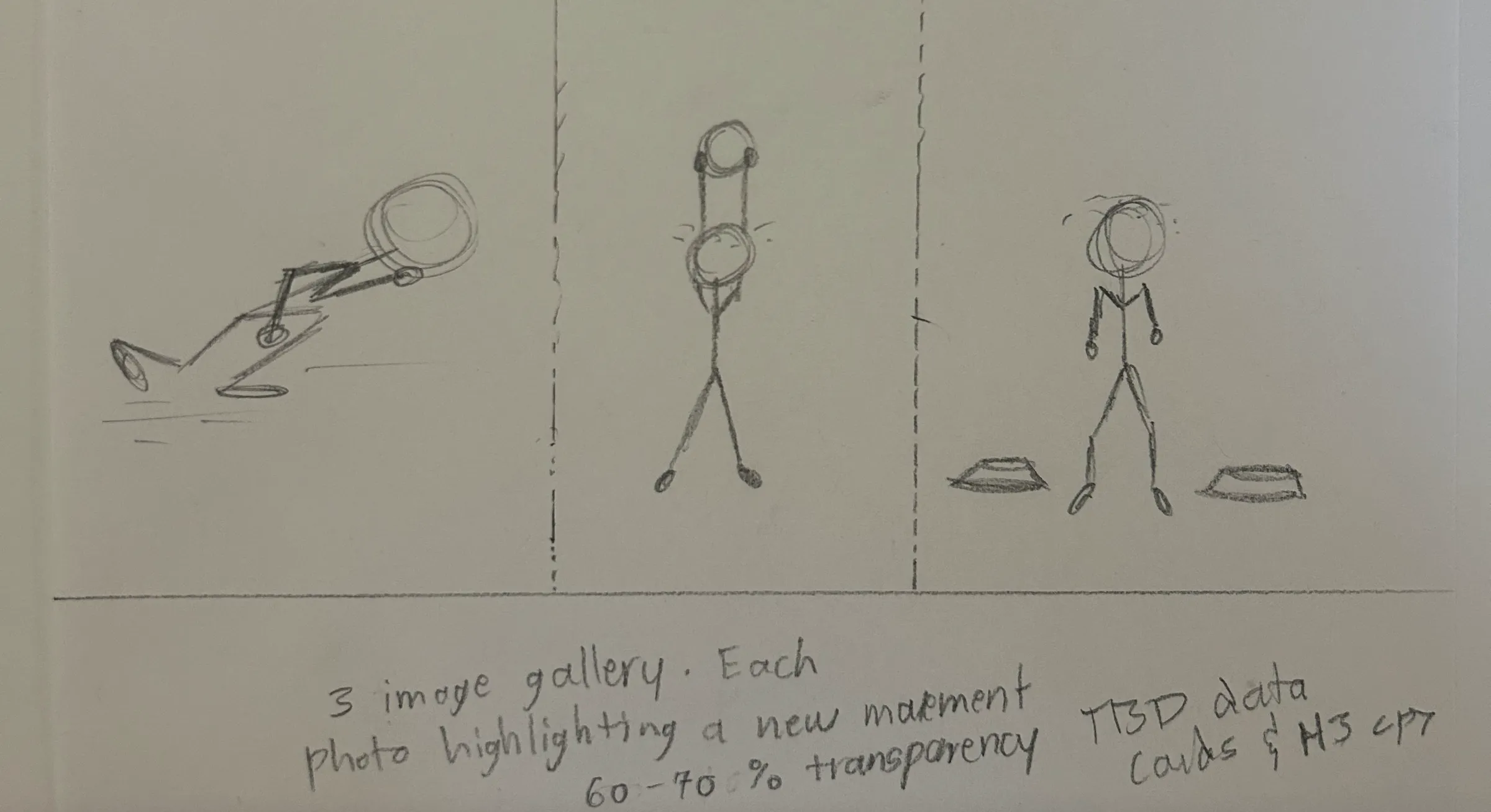 Fitness training placeholder sketch